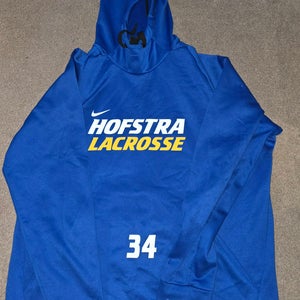 Hofstra University Pride Lacrosse Nike Team Issued Game Worn Hoodie Hooded Sweatshirt XL