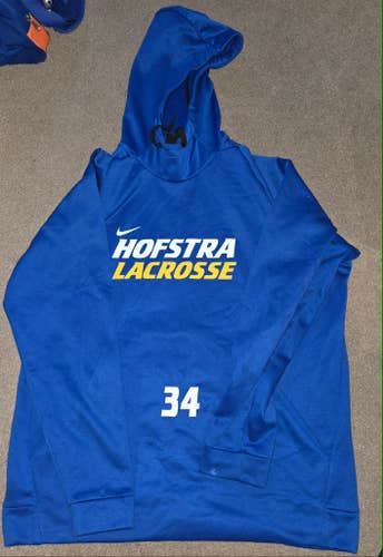 Hofstra University Pride Lacrosse Nike Team Issued Game Worn Hoodie Hooded Sweatshirt XL