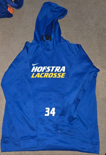 Hofstra University Pride Lacrosse Nike Team Issued Game Worn Hoodie Hooded Sweatshirt XL