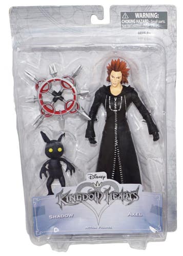 Damaged Box - Vintage Disney Kingdom Hearts Shadow & Axel Toy Figure Pack 2017
