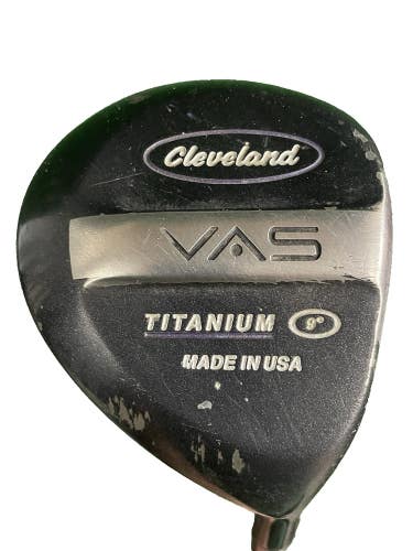 Cleveland VAS Titanium Driver 9 Degrees RH Firm Flex Graphite 45" Factory Grip