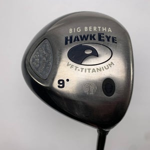 Callaway Hawkeye VFT Driver 9* Big Bertha System 60 Firm Graphite Mens RH