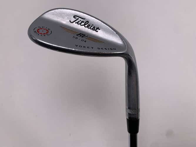 Titleist Vokey Spin Milled Chrome 2009 Lob Wedge LW 58* 4 Wedge Mens RH