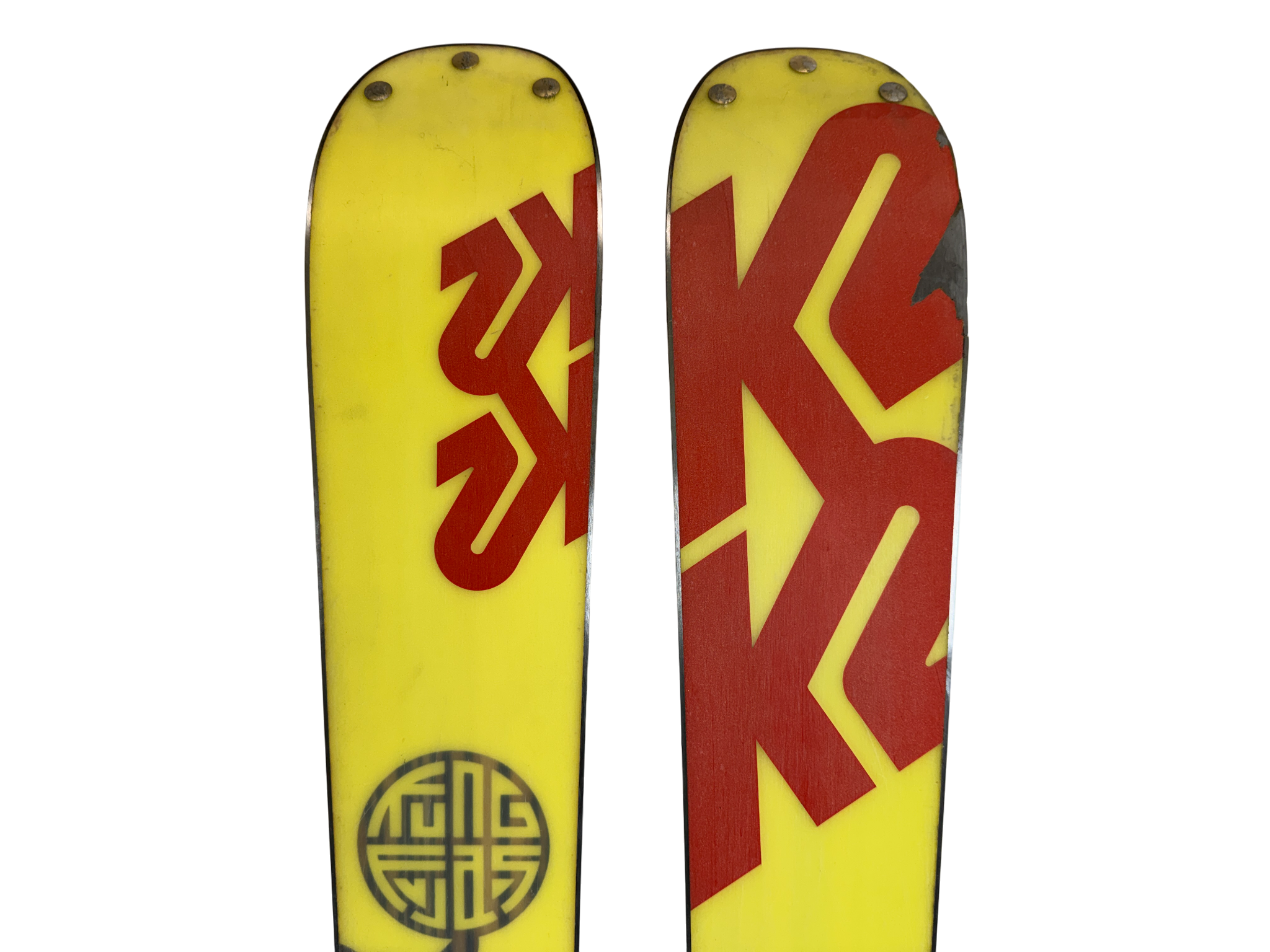 【希少モデル】K2 Kung Fujas 169cm + Marker 169cm K2 Kung Fujas Skis w/ Marker Griffon Bindings | SidelineSwap