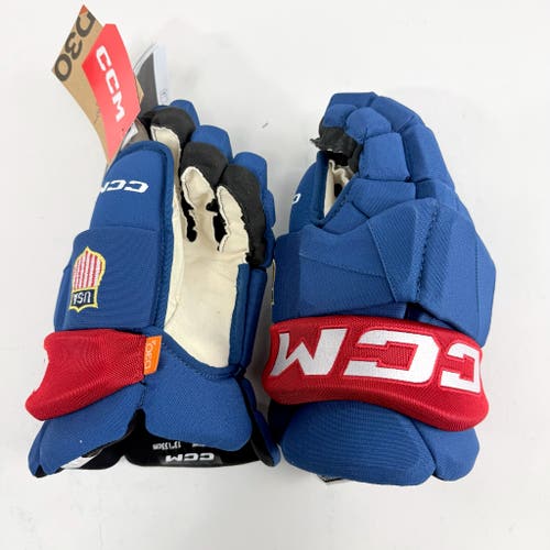 New Team USA CCM Tacks XF Pro Stock Gloves | 13" - #683978325292