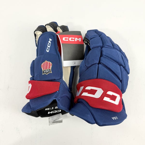 New Team USA CCM FT8 Pro Stock Gloves | 15" - #683978308875