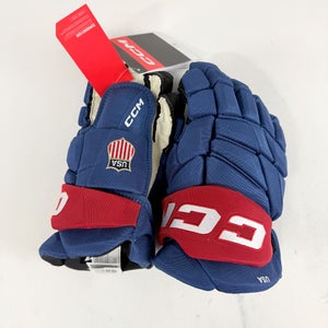 New Team USA CCM FT8 Pro Stock Gloves | 14" - #683978308868