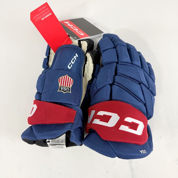 New Team USA CCM FT8 Pro Stock Gloves | 14" - #683978308868