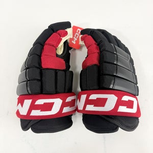 New Black and Red CCM HG97 Gloves | Hurricanes | 15" - #191035207516