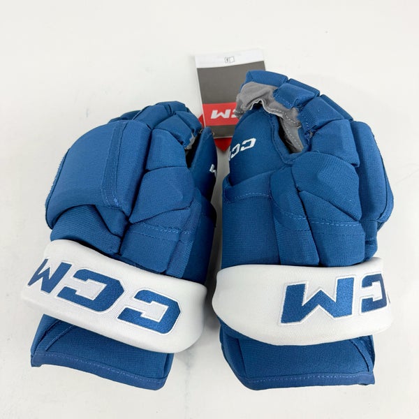 New Blue and White CCM HG12 Gloves | Colorado Avalanche | 15" - #191035289819