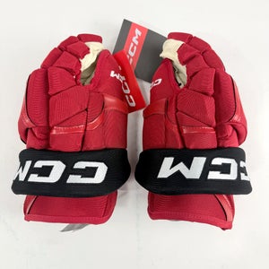 New Red and Black CCM HG12 Gloves | New Jersey Devils | 14" - #191035274310