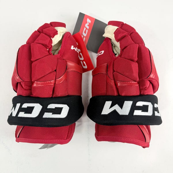 New Red and Black CCM HG12 Gloves | New Jersey Devils | 14" - #191035274310