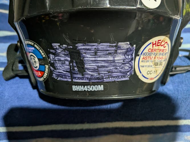 Medium Bauer 4500 Helmet (Used)