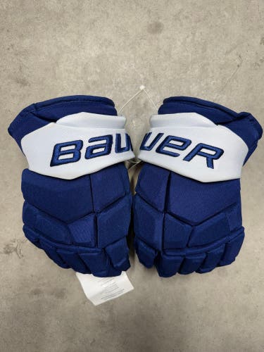 14” Bauer Supreme Ultrasonic Tampa Bay Lightning Gloves Pro Stock (New) NHL