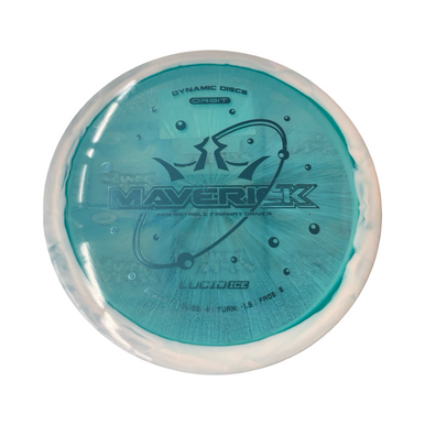 Used Dynamic Discs LUCID ICE MAVERICK Disc Golf Driver Teal 10299-S000304521