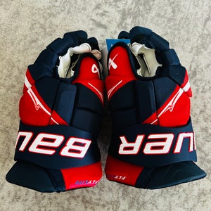 Bauer Vapor Flylite Gloves 14" (New) Navy/Red