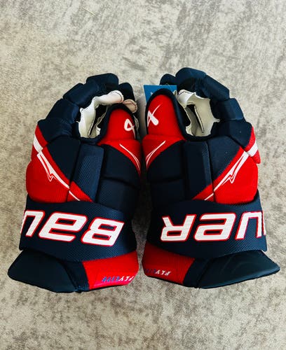 Bauer Vapor Flylite Gloves 14" (New) Navy/Red