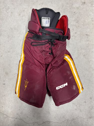 Arizona Sun Devils Small (USED) Senior CCM Pro Stock HP45 Hockey Pants