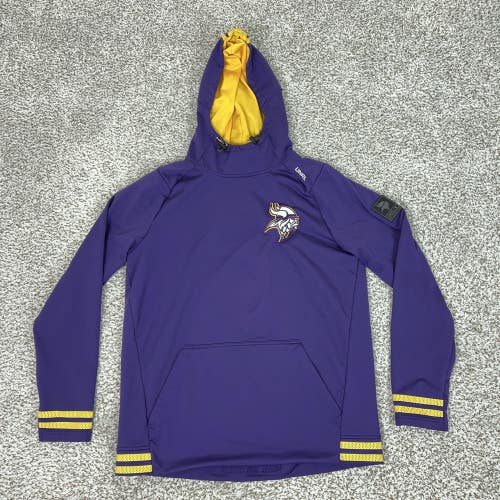 Minnesota Vikings Hoodie Mens Medium Purple NFL Football UNRL Limited Crossover