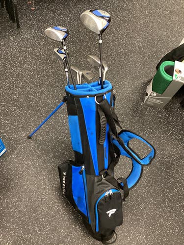 Used Top Flite TI-MATRIX Mens Package Set LH Royal Blue 10 Piece 11851-S000041991