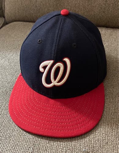 Washington Nationals Low Profile 7 3/8 New Era Fitted Hat (New)