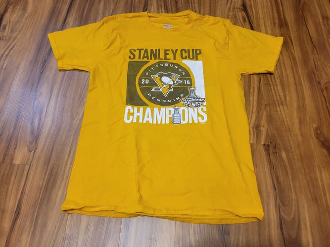Pittsburgh Penguins 2016 Stanley Cup Champions Short Sleeve Shirt, Tag Size Medium