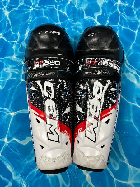 Junior CCM JetSpeed FT680 Shin Pads 12" (Used)