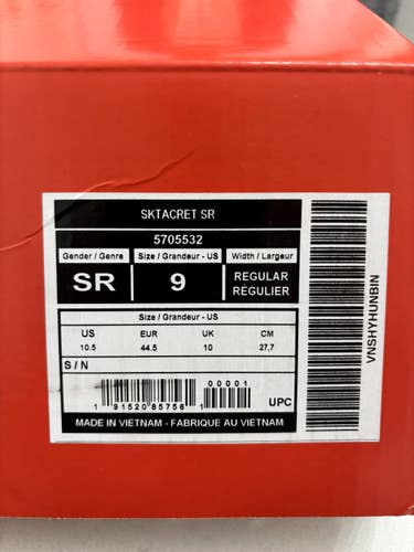 2024 CCM Tacks XF 652 Hockey Skates Regular Width 9 (Used)