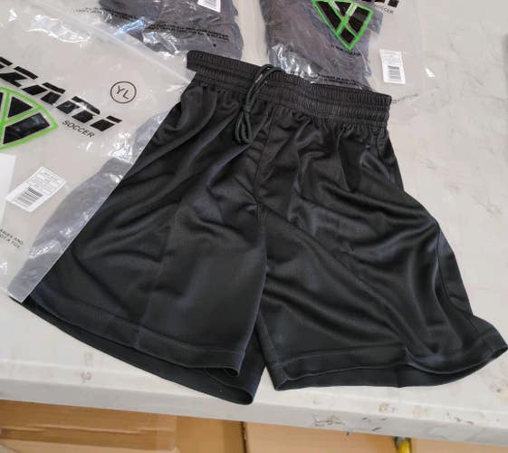 Vizari Napa Soccer Shorts, Black, Youth | Size Large | VIZA-FBA-VZAP20067-YL