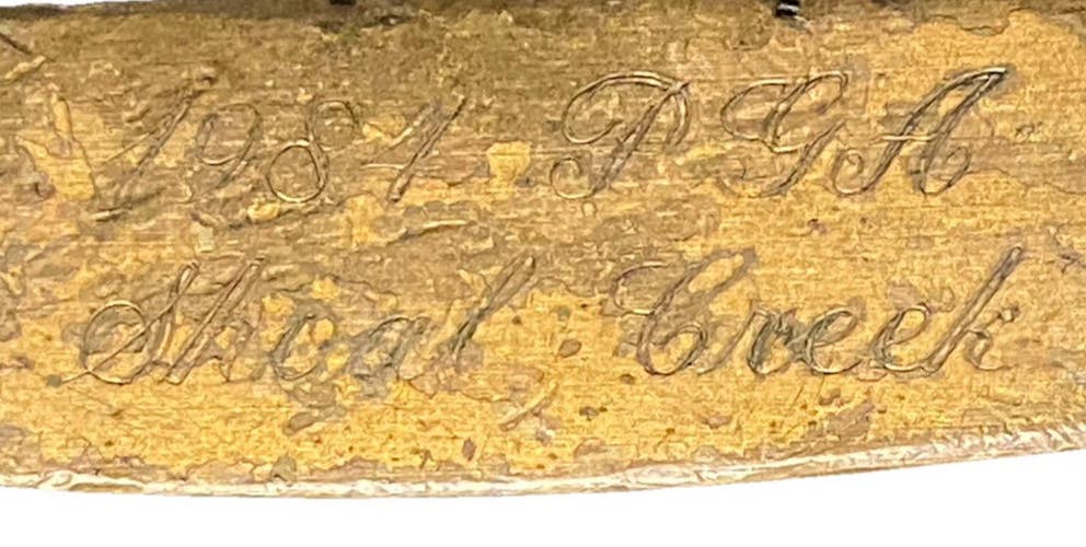 Otey Crisman 16HBW 1984 PGA Shoal Creek Putter Rh Hickory Shaft Super Rare Find