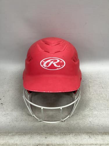 Used Rawlings RCFH Batting Helmet w/Mask Pink MD 11851-S000041633