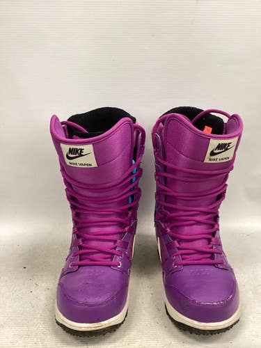 Used Nike NIKE VAPEN Womens Snowboard Boots Purple Senior 7 11851-S000041925
