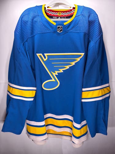 St Louis Blues Heritage Classic MiC Team Issued Adidas PrimeGreen Jersey Size 60