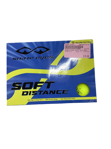 Used Snake Eyes SOFT DISTANCE 12 Pack - Golf Balls 11613-S000174763