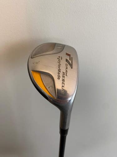 Taylormade r7 Draw Rescue 4 Hybrid 22 REAX 55g Senior Flex 39.75 +HC NICE