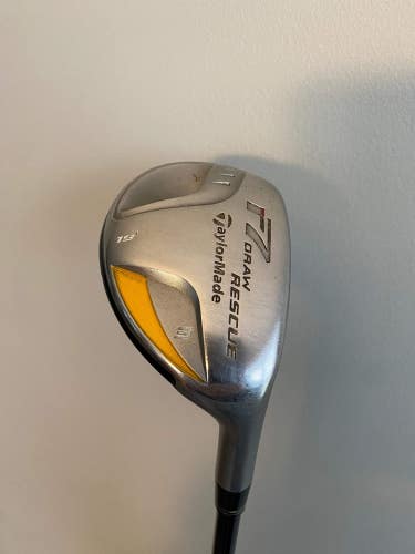 Taylormade r7 Draw Rescue 3 Hybrid 19 REAX 55g Senior Flex 40.25 +HC NICE