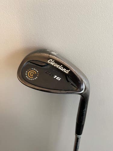 Cleveland CG 16 Black Zip Groove Wedge 58 / 12 Wedge Flex 35.25 NICE