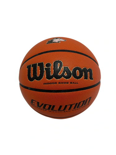 Used Wilson Evolution Size 7 29.5" Indoor Mens Adult Basketball *Huskies Logo* 11692-S000145272
