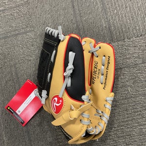 Used Rawlings PLAYERS SERIES BB/SB Glove T-ball Brown 10" 11614-S000228359