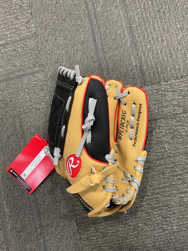Used Rawlings PLAYERS SERIES BB/SB Glove T-ball Brown 10" 11614-S000228359