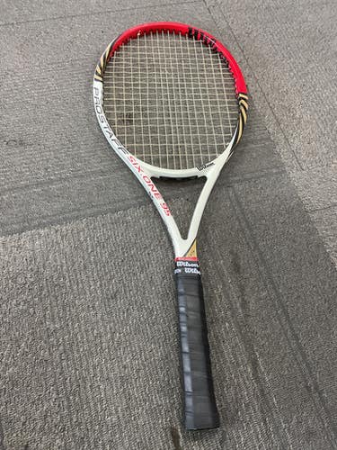 Used Wilson SIX.ONE 95 PRO STAFF SIGNATURE SERIES Adult Tennis Racquet Red Unknown 11614-S000228353