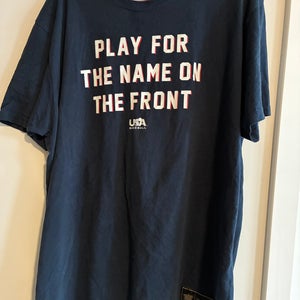 USA Baseball/Baseballism Navy Blue XL Men's Shirt (Used)