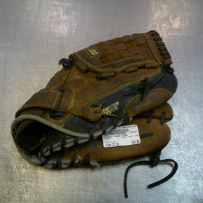 Used Mizuno POWER CLOSE BB/SB Glove RH Throw Brown 12" 11339-S000197705