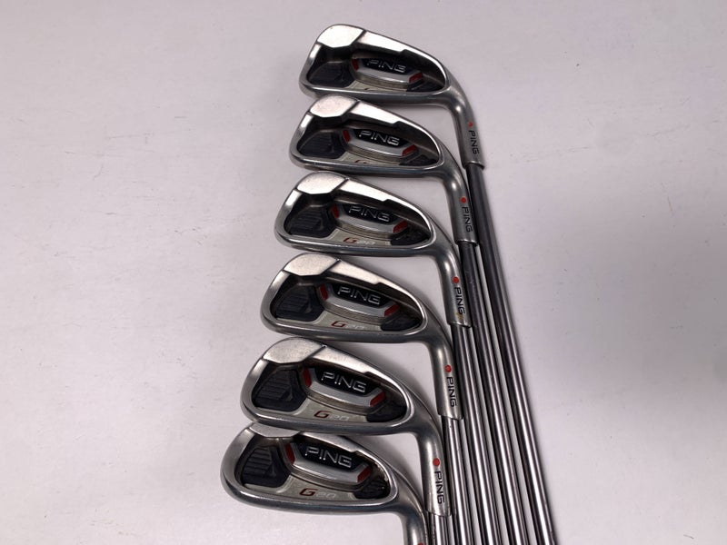 Ping G20 Iron Set 6-PW+SW Red Dot 1* Flat TFC 169 I Ladies Graphite Womens RH