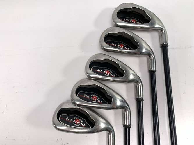 Callaway Big Bertha 2004 Iron Set 4-8 RCH 75i Regular Graphite Mens RH