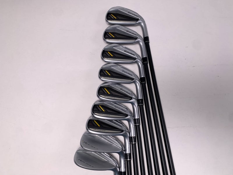 TaylorMade RocketBladez Iron Set 4-PW+GW+SW RocketFuel Regular Graphite Mens RH