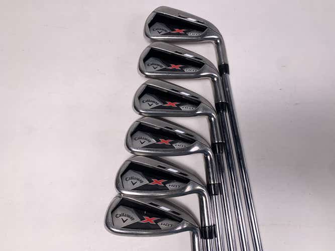 Callaway X Hot 2013 Iron Set 5-PW True Temper SpeedStep 85g Regular Mens RH