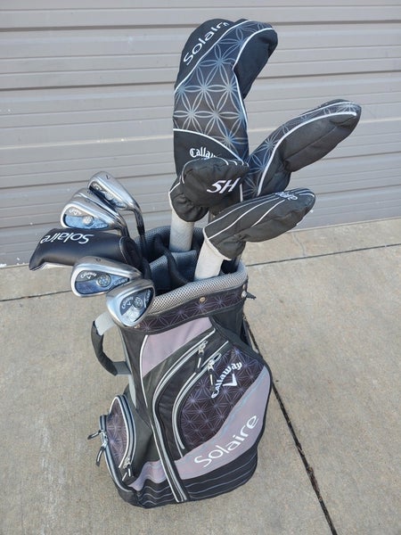 Callaway Solaire 11 Piece Graphite Ladies Flex Complete Golf Set Cart Bag