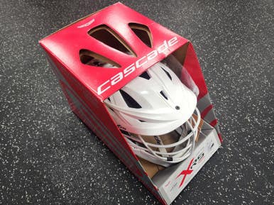 Used Cascade XRS YOUTH Lacrosse Helmet White One Size 11849-S000034931