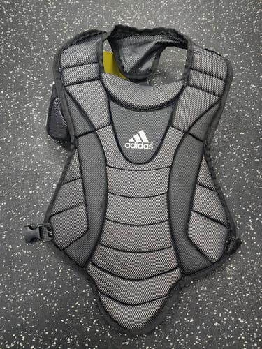 Used Adidas YOUTH CHEST PROTECTOR Catchers Chest Protector Black Youth 11849-S000034937
